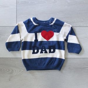 I Love Dad Sweater - 4-6 M